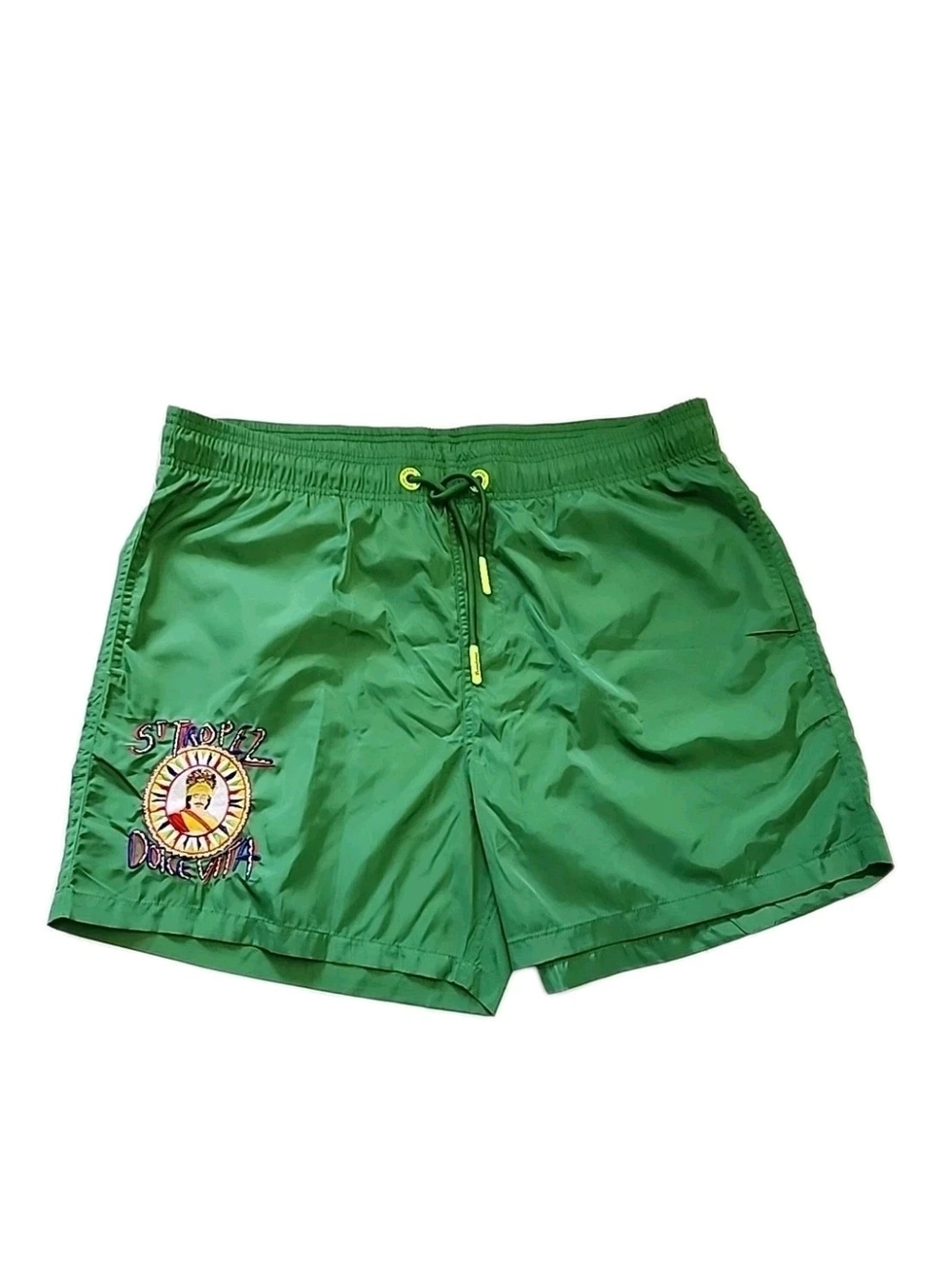 BAIN DE MER ST TROPEZ DOLCE VITA Men's Green LUXURY SWIMWEAR Trunks NWT NEW